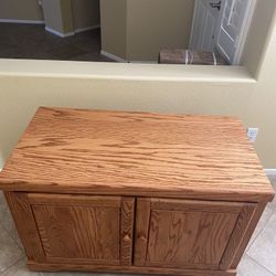 Storage/TV Console With Rollers