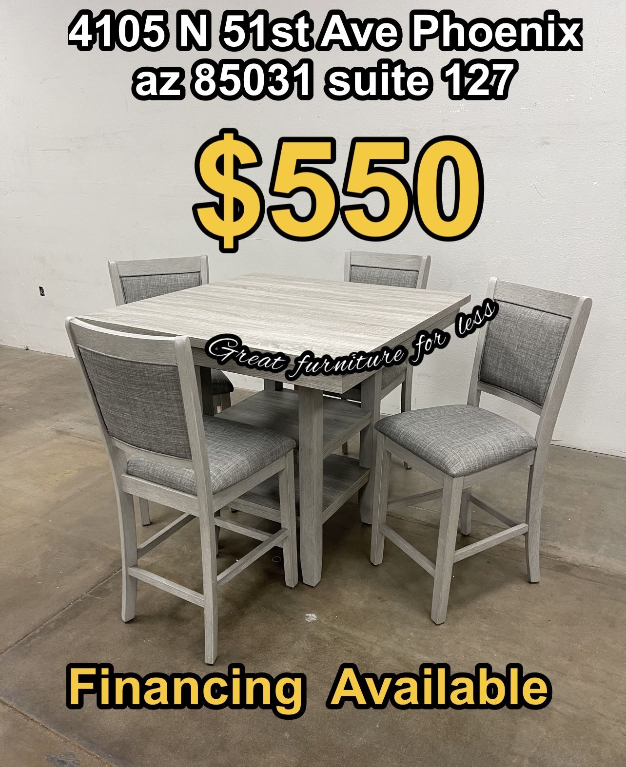 5 PCs Dining Table Set Brand New