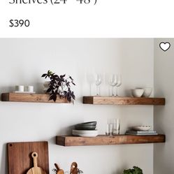 West Elm Large Wood Shelving 