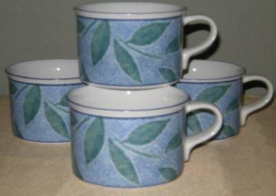 Mikasa Intaglio Nature's Breeze Set Of 5 Coffee Cups Mugs