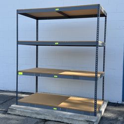 Used 72 in W x 48 in D Steel Shelving Racks Stock Supply Shelves Delivery Available