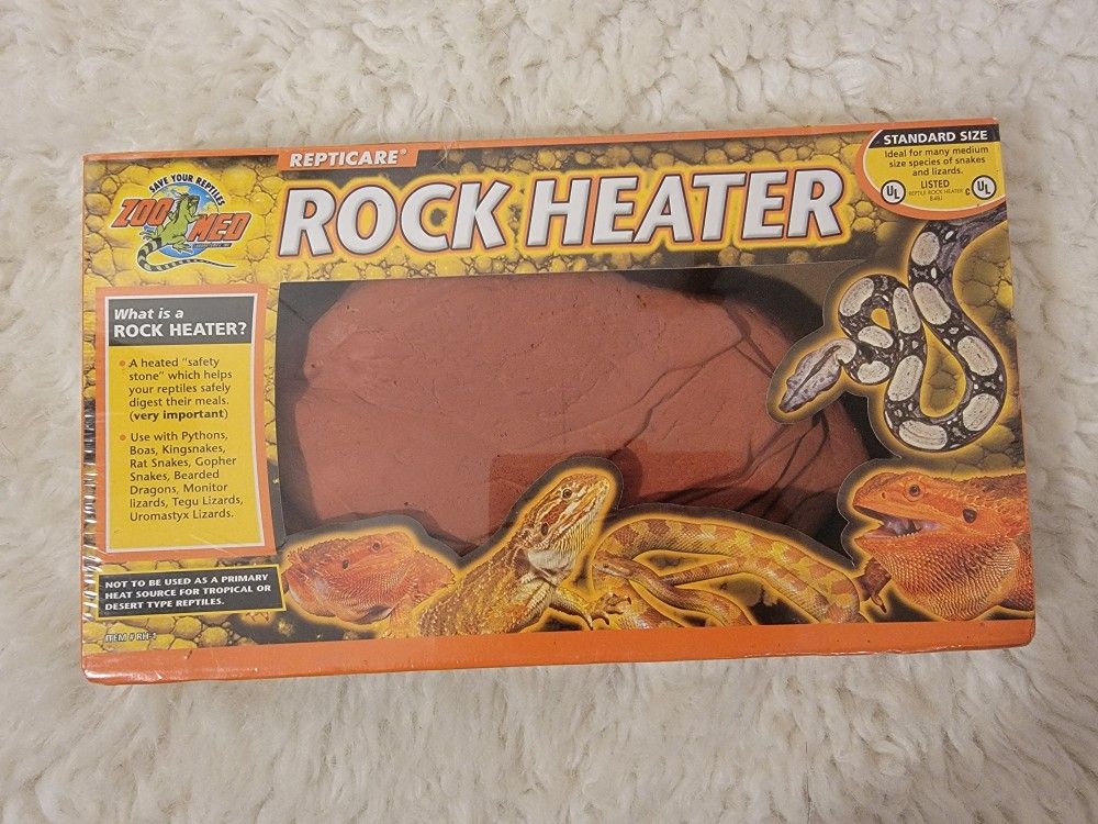Brand New Zoo Med ReptiCare Rock Heater, Mini
