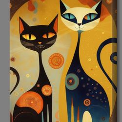 Beautiful cat deco canvas 16X20