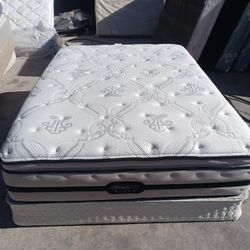 Beautyrest Black Queen Pillowtop Mattress And Box Spring 