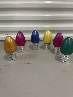 Set Of 6in Holiday Candles