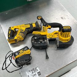 Dewalt 2 Pc Cordless Combo Band Saw Sawzall Battery And Charger