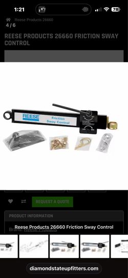 Reese Sway bar brand new box unopened $150 cash only.