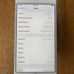iphone 6 Silver / 64gb Unlocked
