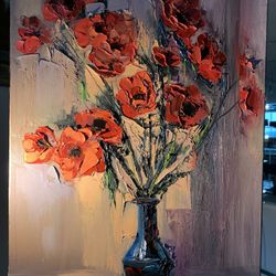 Painting. Canvas. Cotton. Shirt. Oil. 20 /24 inch. THIS IS NOT POSTER! Price $250