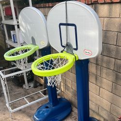 2 Little Tikes Adjust 'n Jam Pro Basketball Set