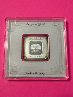 1 ounce Silver Geiger .999 Premium Silver in Assay
