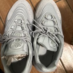 Gray Adidas Originals Ozelia Shoes Size 10 USED