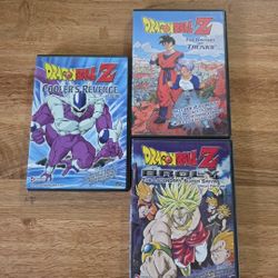 3 Dragon Ball Z DVDs
