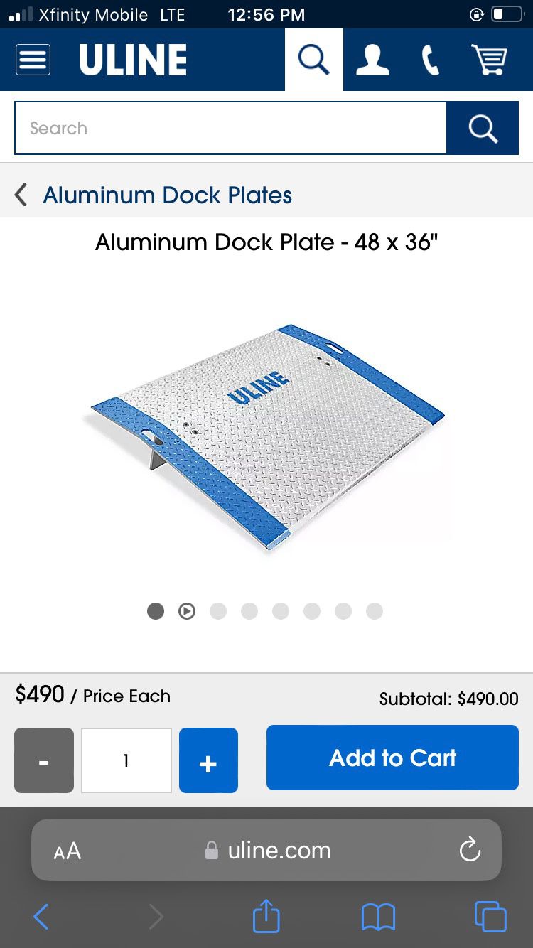 Aluminum Dock Plate 48x36