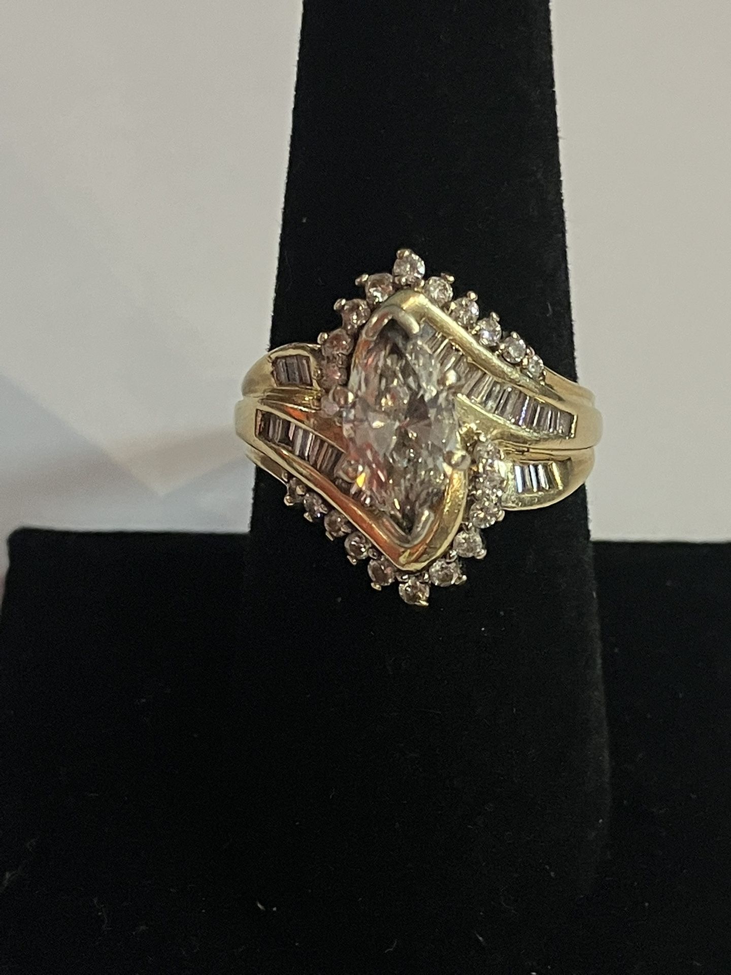 14k YG Engagement Ring #108372-1 MGC