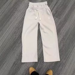 Grey Double Waistband Sweatpants 