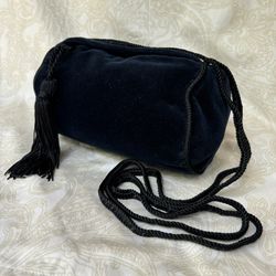Velvet Navy Evening Handbag 