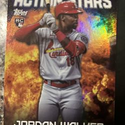 Jordan Walker 2023 Topps Chrome Update Action Stars #ASC-12 St Louis Cardinals