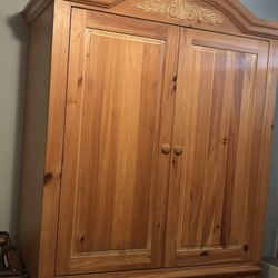 Real Wood Entertainment Center