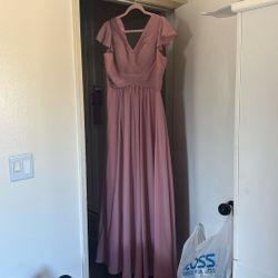 Pink Maxi Dress Size 14