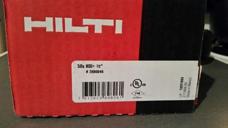 Hilti hdi drop inserts.