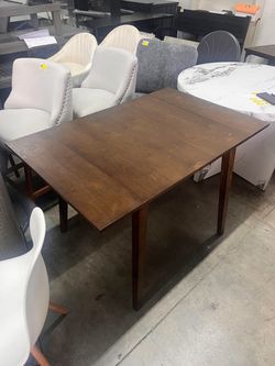 Merax Wooden 29"- 45" Extendable Rectangular Dining Table with Drop Leaf,Space Saving