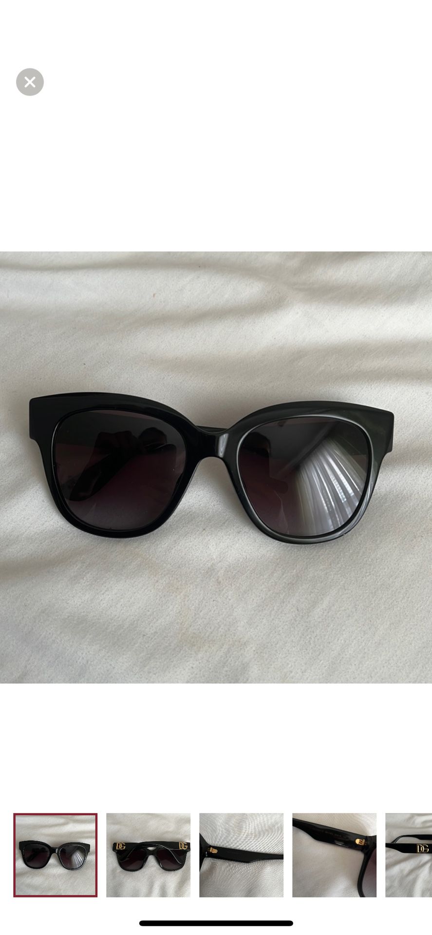 Dolce & Gabbana 4407F Sunglasses 501/8G - Black - Grey Gradient Black