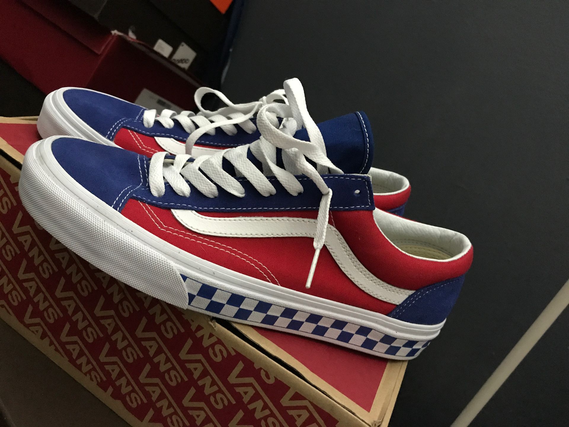 Classic Vans Red white &Blue 9.5