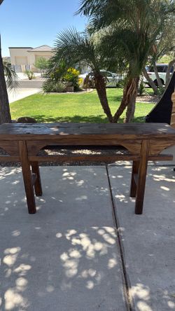 Running table sold wood