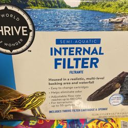 Semi Aquatic Internal Filter In The Box