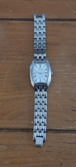 Steel by Design Stainless Steel Tonneau Watch - Swiss Parts Movement Needs Battery