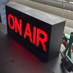 On Air Sign Original Metal Industry Standard Official Sign
