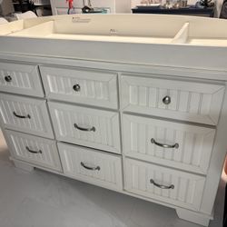 Baby Toddler Kids Dresser With Removable Changing Table Top