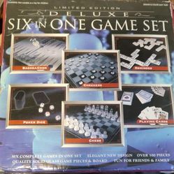 6 In 1 Glass Game Set