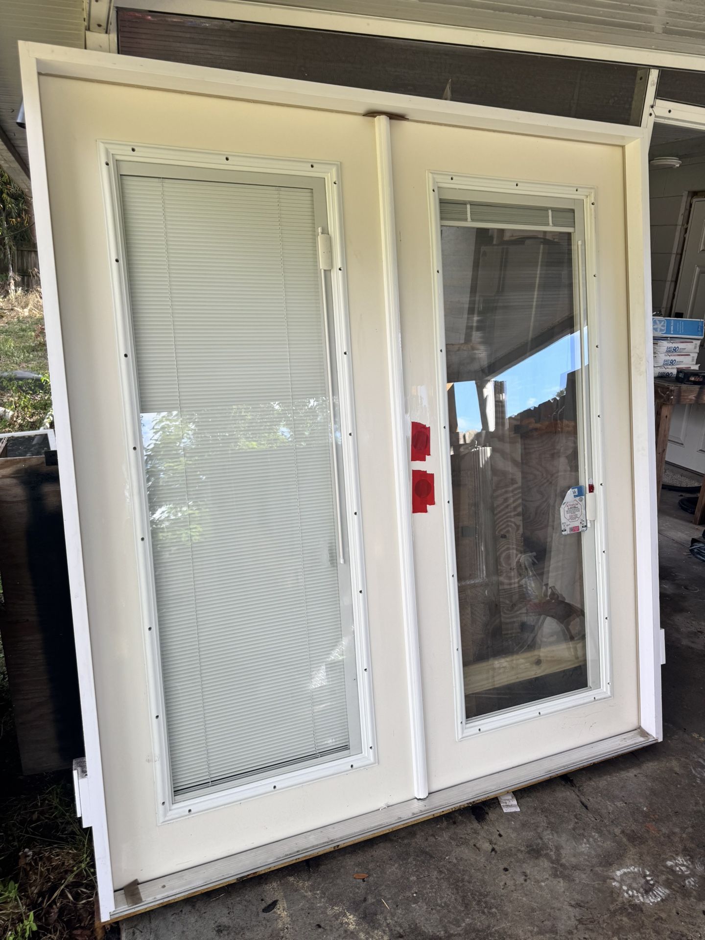 Double Door, Mini-Blinds, Low-E