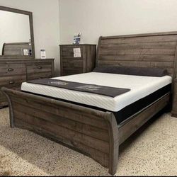 Frederick Bedroom Set Queen or King Bed Dresser Nightstand and Mirror WİTH İNTEREST FREE PAYMENT OPTİONS 