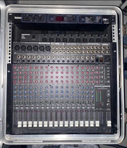 SKB Rolling Rack Case w/ Mackie 1604-VLZ Mixer, Mackie MS1202 Splitter & Lexicon