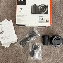 Sony a5100 16-50mm Mirrorless Digital Camera with 3-inch Flip Up LCD