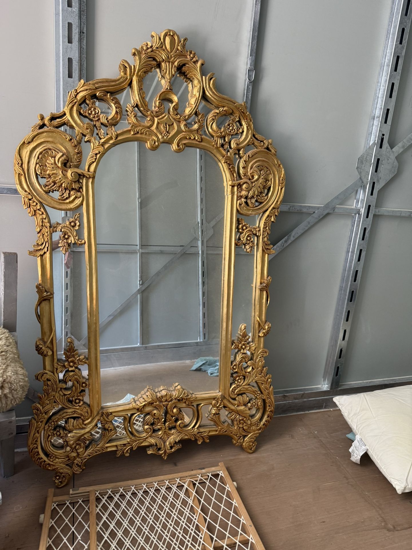 Antique French Gold Mirror 5 Feet x3.5 Feet