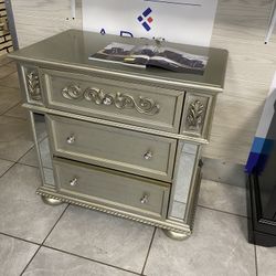 Mirrored Nightstand  