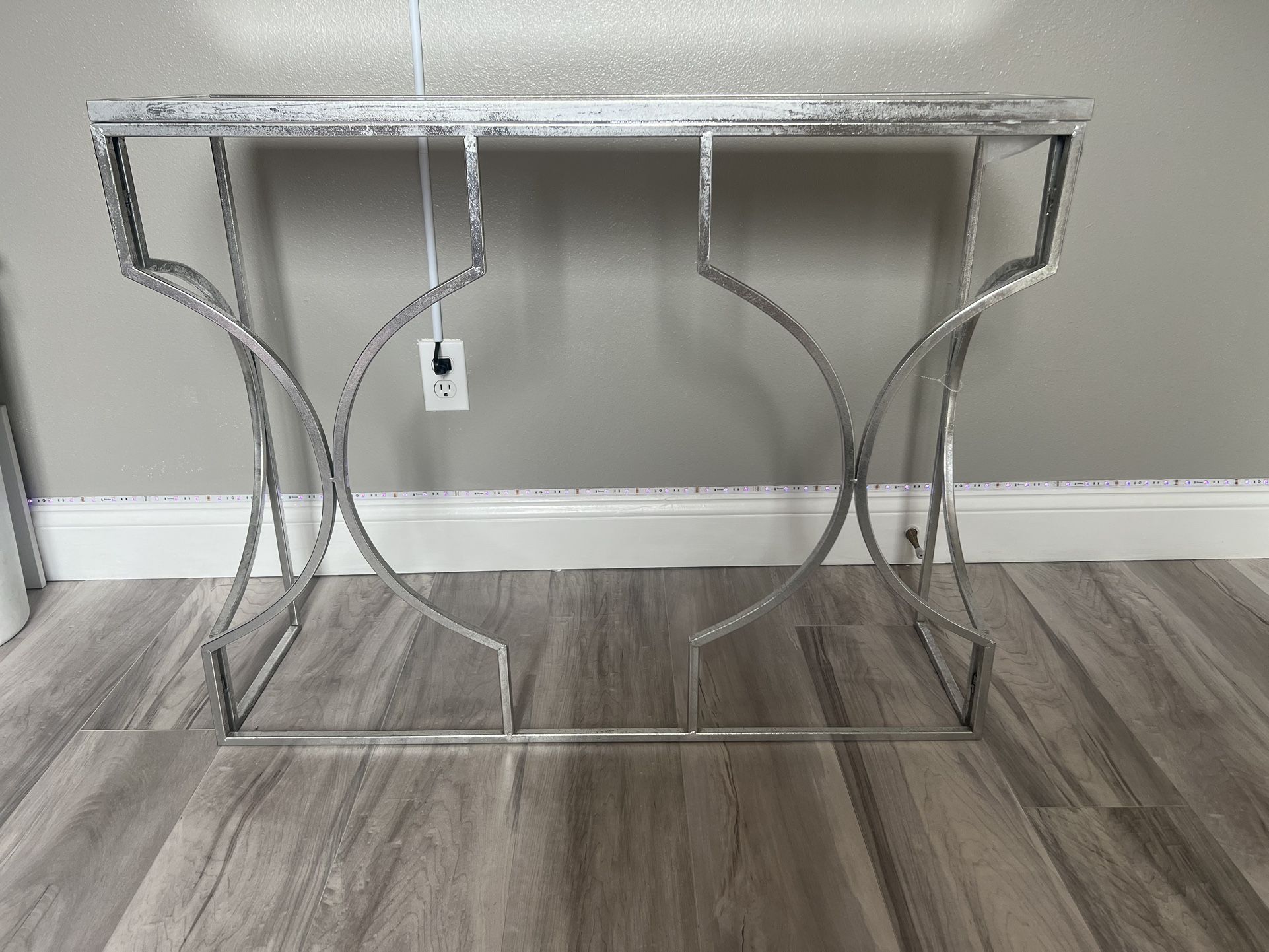 Tv and Mirror Console Table