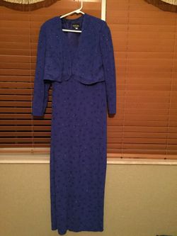 Blue/glitter dress