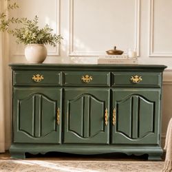 Awesome Shabby Distressed solid wood cabinet drawer shelf entryway table side table credenza buffet console dresser