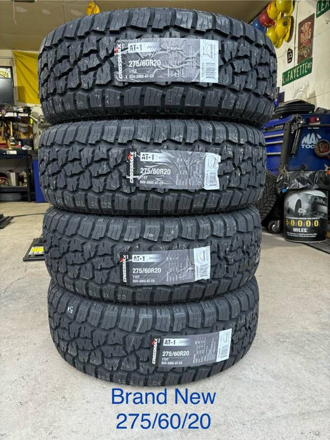 (4) - 275/60/20 CrossMax AT-1 Tires