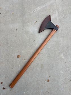 Viking-Style Axe with Leather Sheath