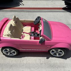 Pink Barbie Car