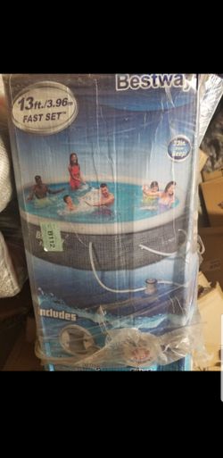 13 feet fast set pool , no pump