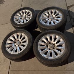 4 - 225/50r16 5x120 5x4.72 Stock Bmw Wheels Rims Good 80% Treads Tires!!!!