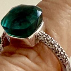 classic candy style ring inlay transparency zircon crystal ring size 5