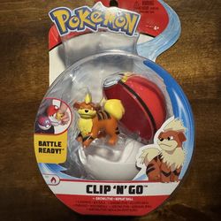 New Pokemon Clip N Go Growlithe